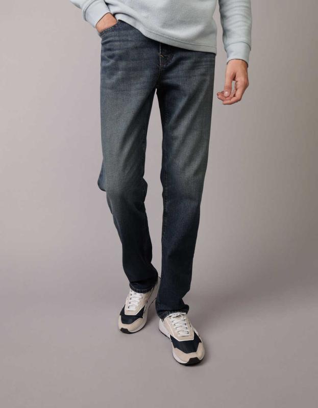 Jean American Eagle Original Straight - Taille 30 Bleu, Neuf Avec étiquette, Coupe Droite Classique