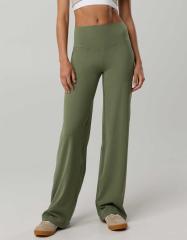 Herill オリーブ ワークパンツ ハイウエスト OFFLINE バイ・アリー リアル・ミー・エクストラ・ハイウエスト