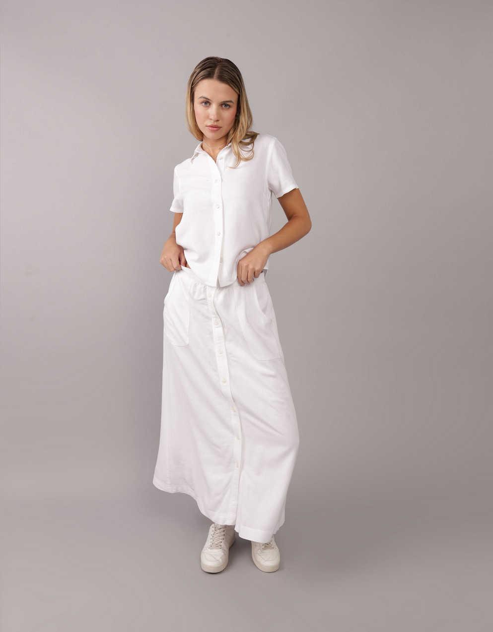 knee length dresses for ladies McKinley Button-Front Midi Dress