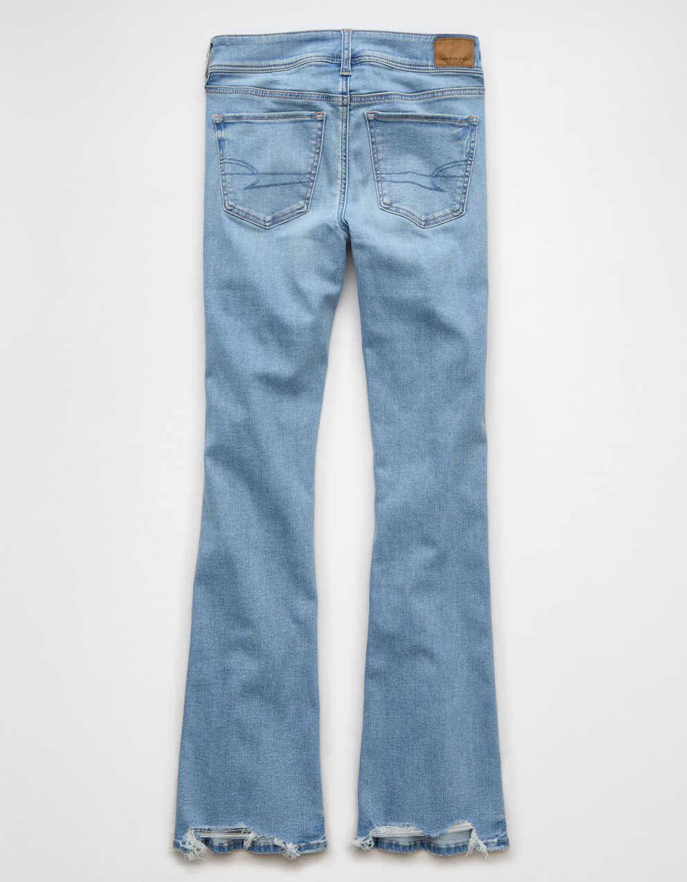 Eagleデニムsize2 アメリカンイーグル ジェギング クラッシュ加工