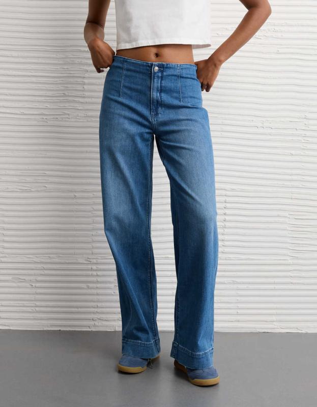 レディース バギー・ワイドレッグジーンズ | American Eagle 日本