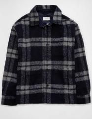 【即日発送】AMERICAN EAGLE コート　チェック柄 千鳥柄ツイードショートPコート(その他のジャケット・スーツ