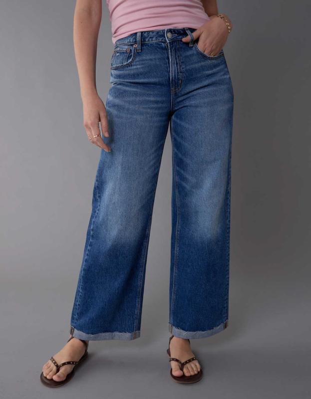 レディース バギー・ワイドレッグジーンズ | American Eagle 日本