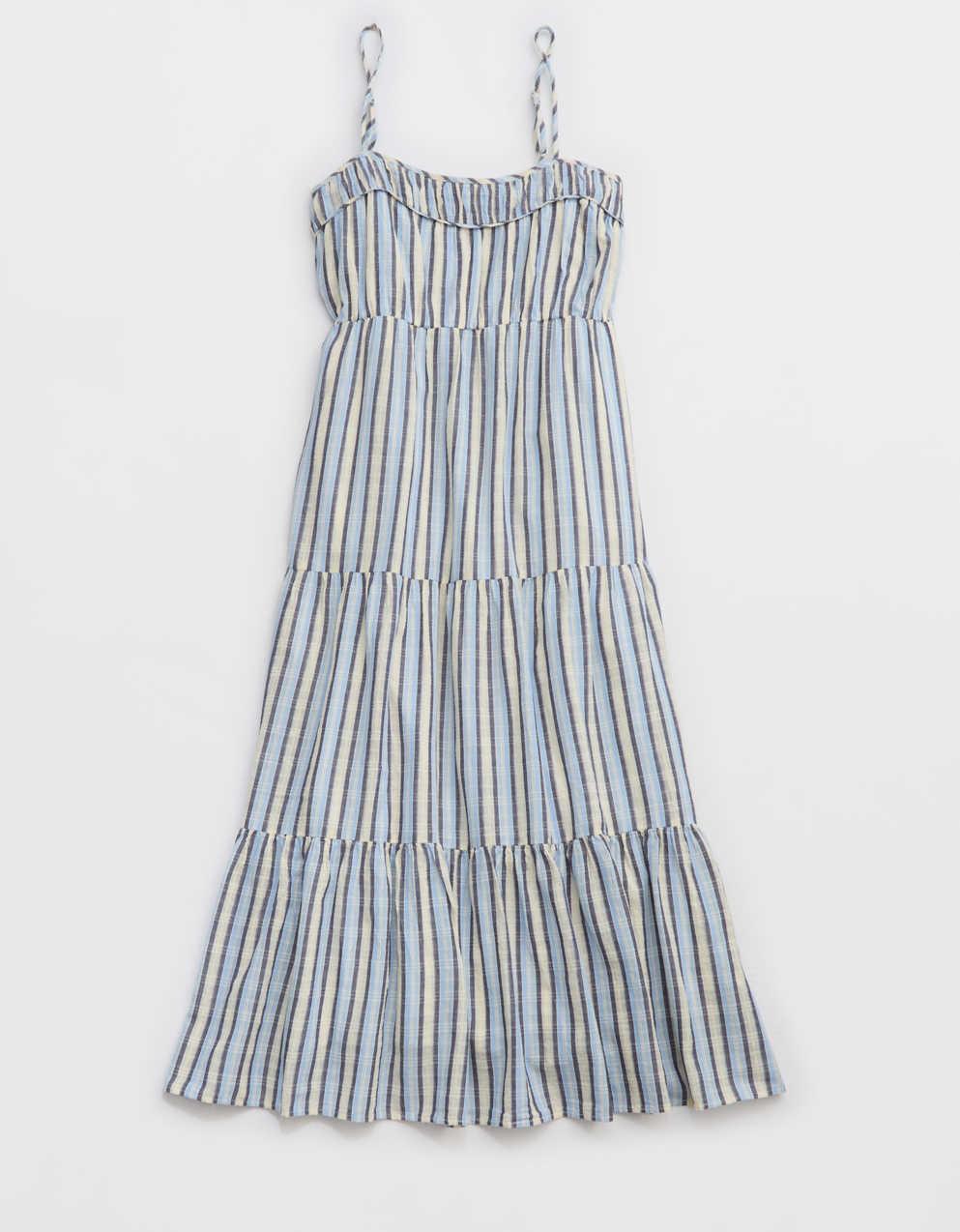 Aerie Striped Tiered Maxi Dress | Men's & Women's Jeans, Clothes &  Accessories | American Eagle Taiwan