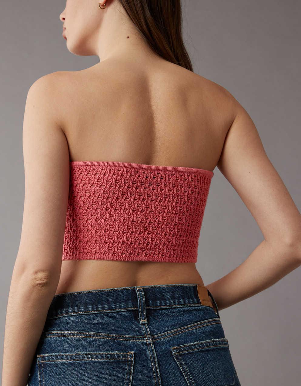 AE Cinch Front Crochet Tube Top | Men's \u0026 Women's Jeans, Clothes \u0026  Accessories | American Eagle Taiwan