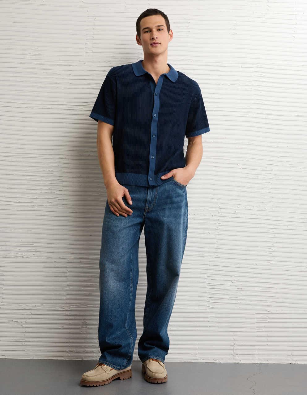 AE Striped Button-Up Sweater Polo | Men's & Women's Jeans, Clothes & Accessories | American Eagle Hong Kong AE Striped Button-Up Sweater Polo | Men's & Women's Jeans, Clothes & Accessories | American Eagle Hong Kong