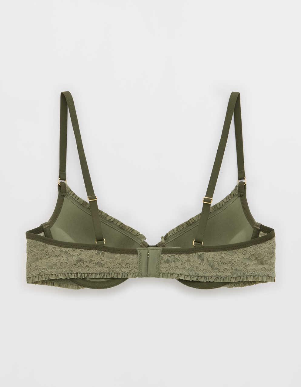 オス♂ブラ Show Off・ヴィンテージ・レース・プランジ・プッシュアップ・ブラ
