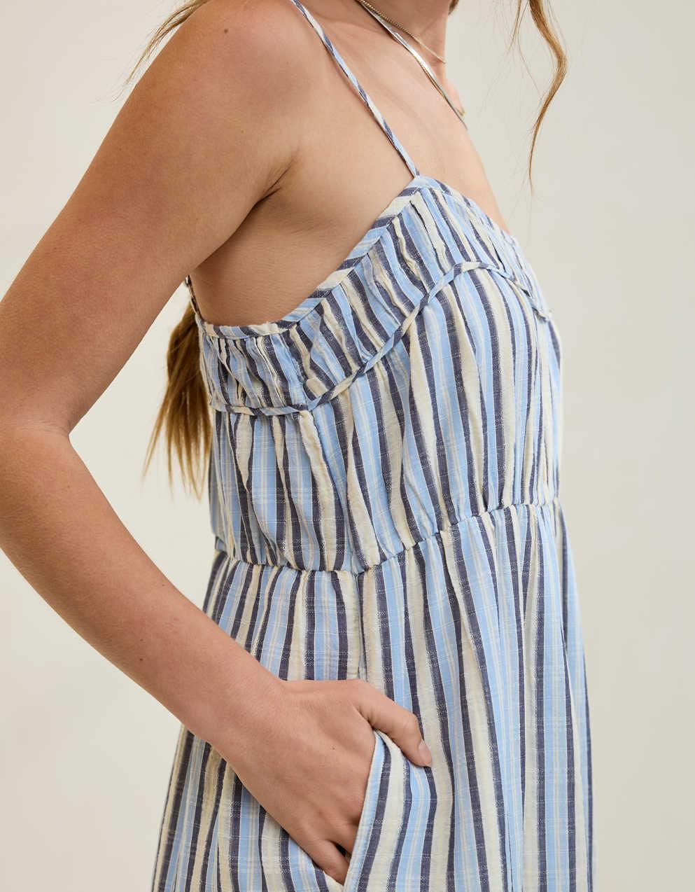 aerie green stripe dress Aerie Couture 292 Prom Dress - Light Blue main image 0
