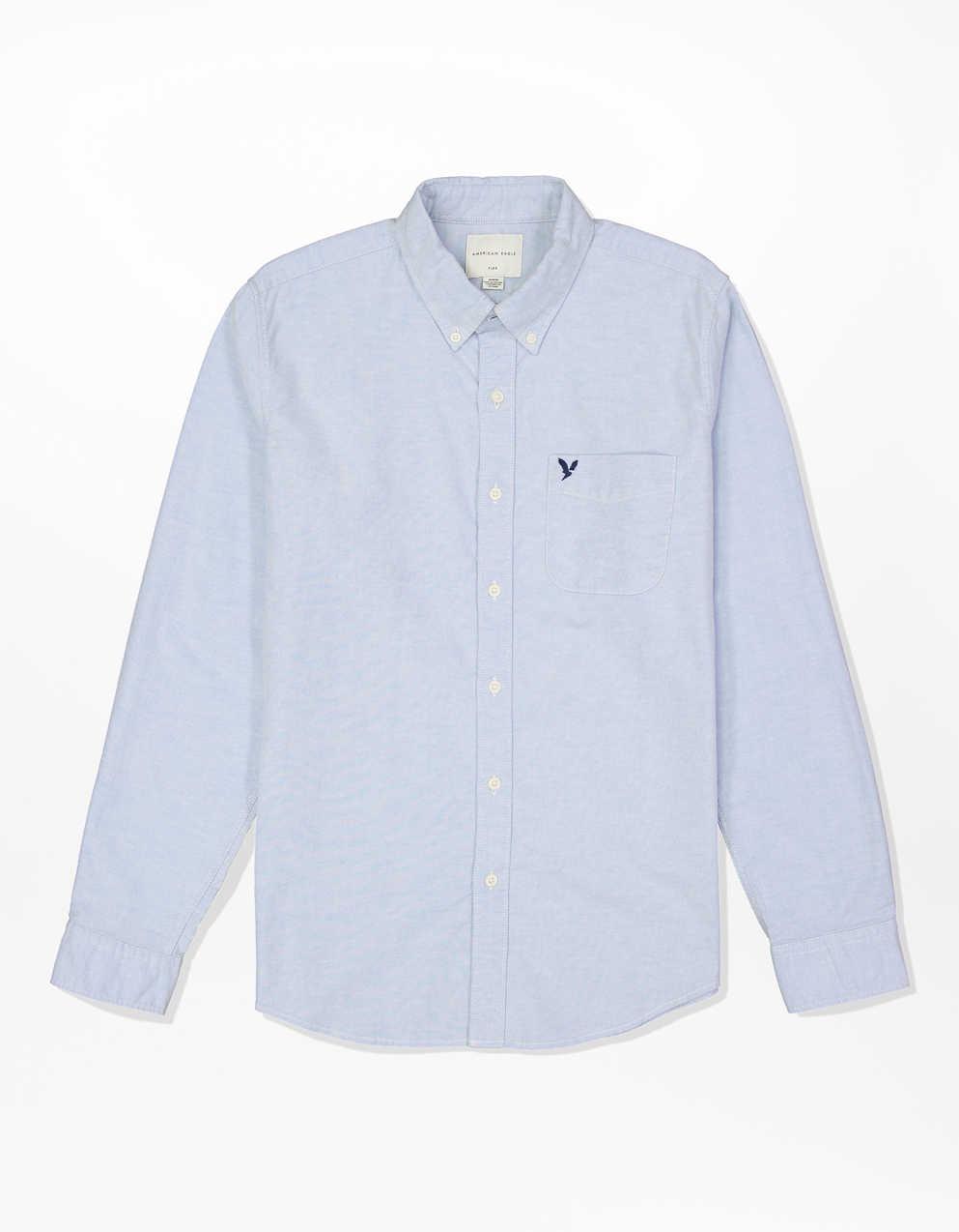 AE Slim Fit Flex Oxford Button-Up Shirt | Men's & Women's