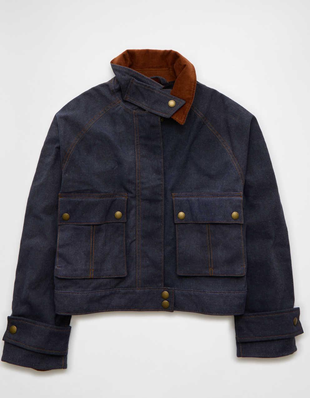 AEワックスド・クロップド・ユーティリティ・ジャケット | メンズ