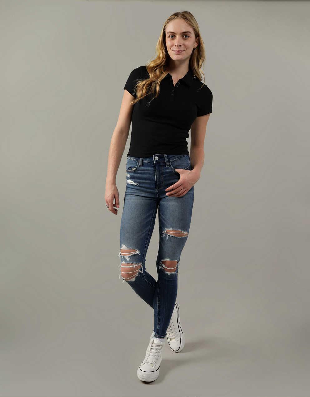 AE Cropped Polo Shirt | Men's & Women's Jeans, Clothes