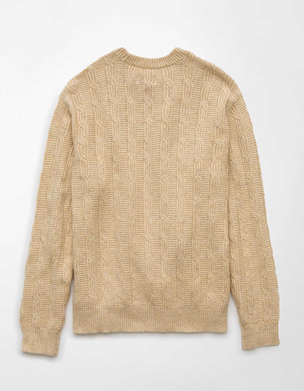 AE Crew Neck Cable Knit Sweater | Men's & Women's Jeans