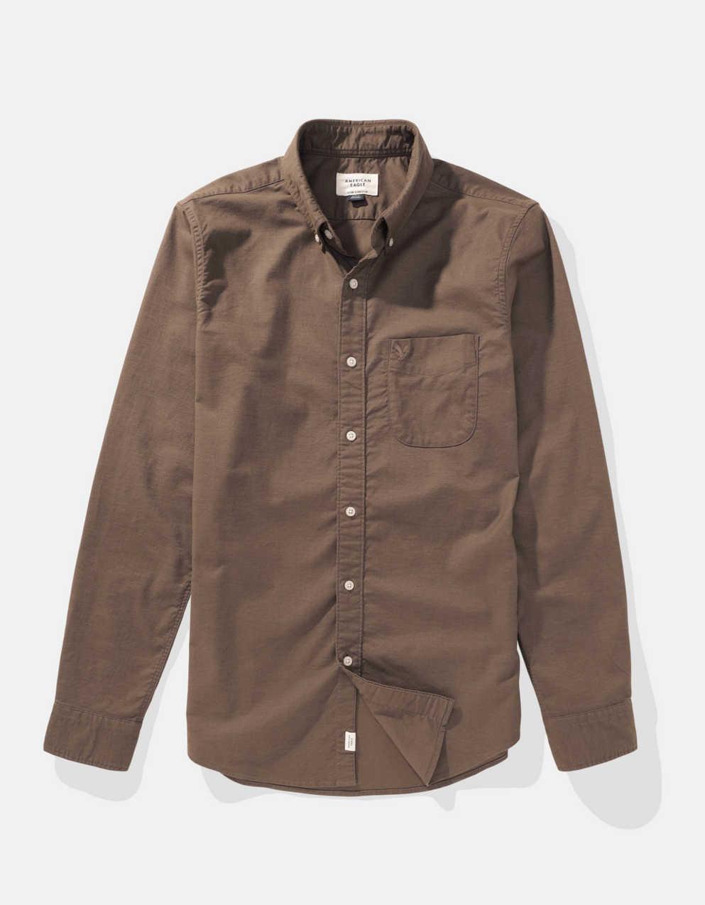 AMERICAN EAGLE OUTFITTERS スリムフィットシャツ Amazon.co.jp: 【アメリカンイーグル】 AMERICAN EAGLE コットン
