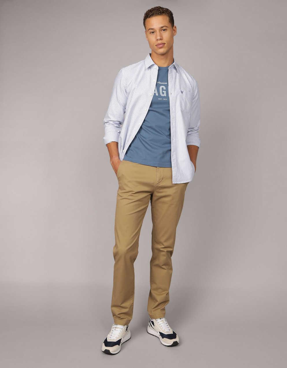 AE Flex Original Straight Lived-In Khaki Pant | Men's \u0026 Women's Jeans,  Clothes \u0026 Accessories | American Eagle Hong Kong