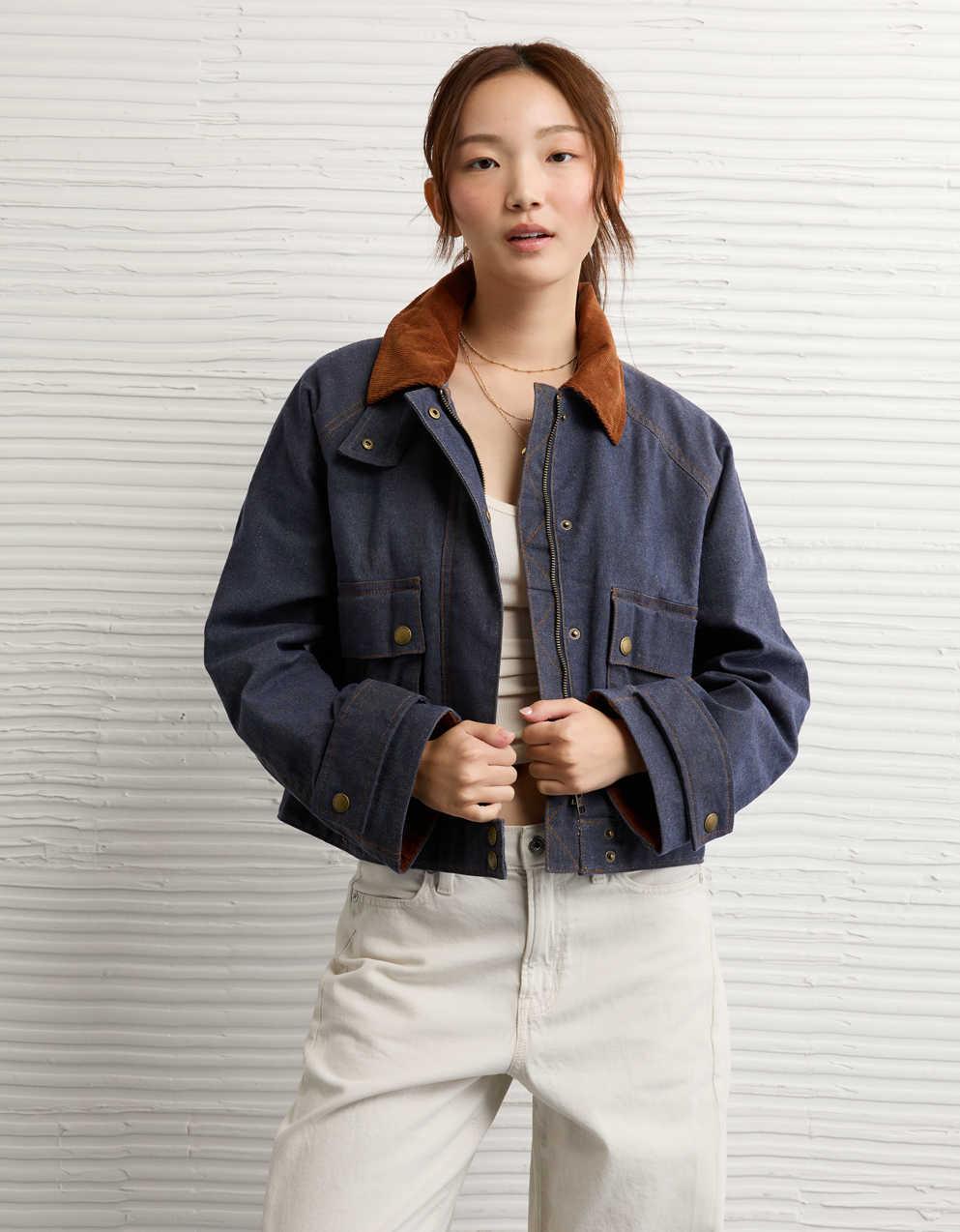 AEワックスド・クロップド・ユーティリティ・ジャケット