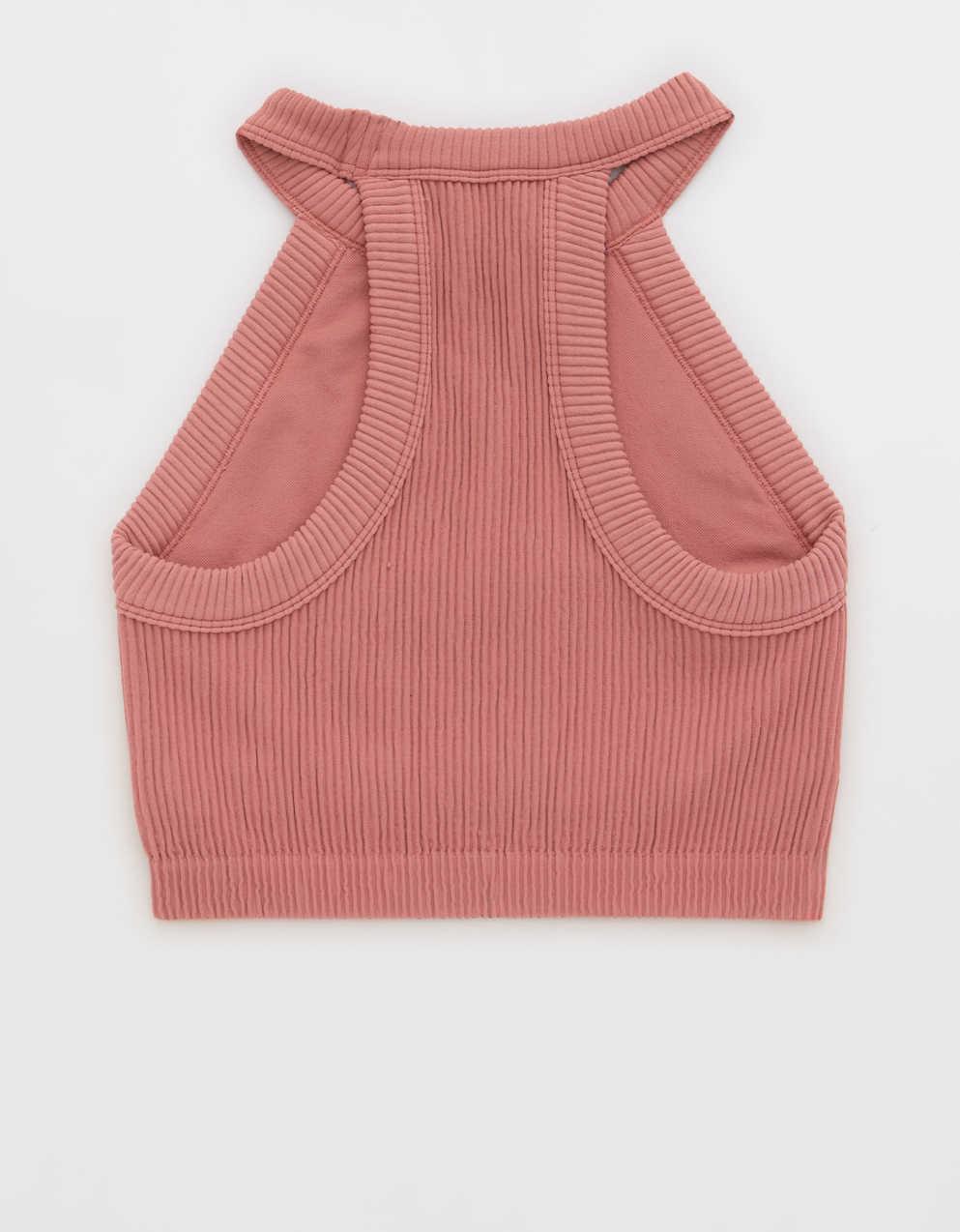 Seamless Delight High Neck Bra シームレス ハイネック ブラ alo Seamless Delight High Neck Bra in Magenta Crush | REVOLVE