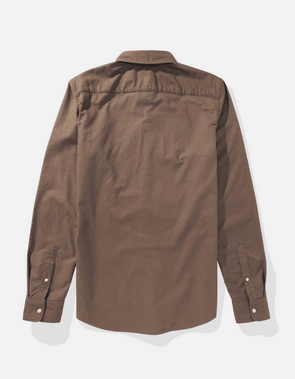 AE スリム フィット Flex オックスフォード ボタンアップ シャツ