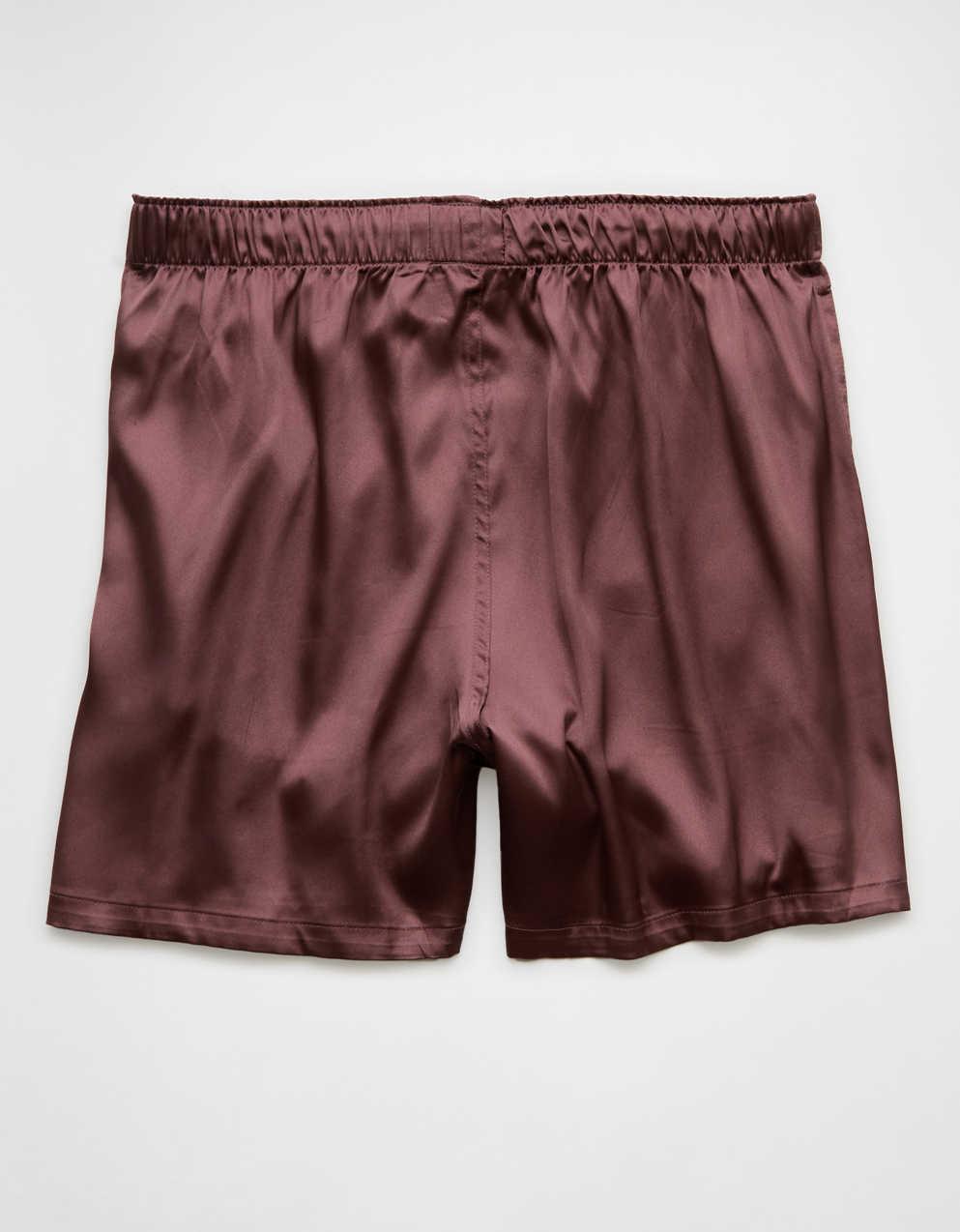 AEO Men's Solid Satin Pocket Boxer Short | Men's & Women's