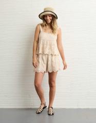 ★fa.er.ie★eyelet corset bermuda pants (ivory)★韓国送料込 ☆fa.er.ie☆eyelet corset bermuda pants (ivory)☆韓国送料込