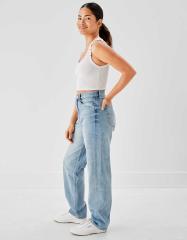 デニム・ジーパン AEAE AE RIGID JEANS 5BJH1116 YENN（イェン） サイドプリーツ デニムパンツ / レディース