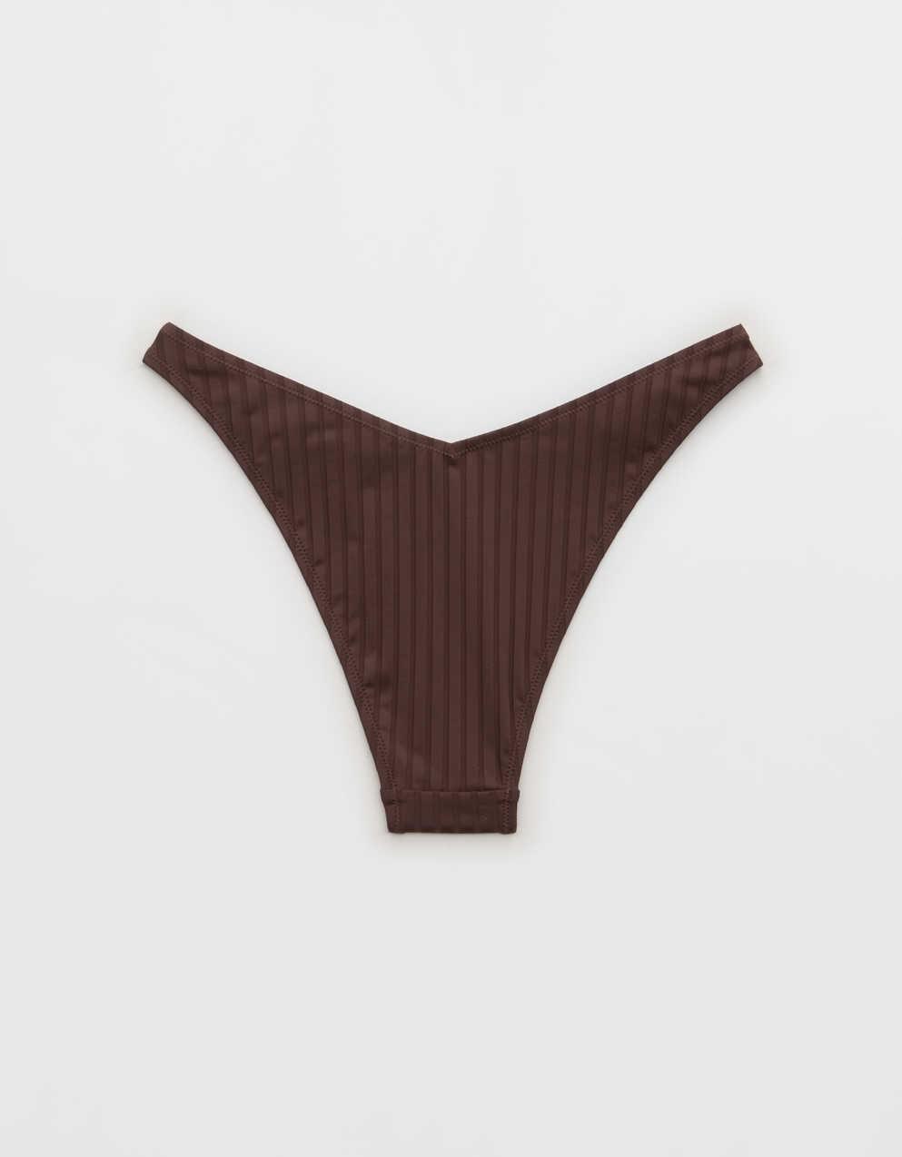 Aerie ワイドリブローライズリングチーキービキニボトム