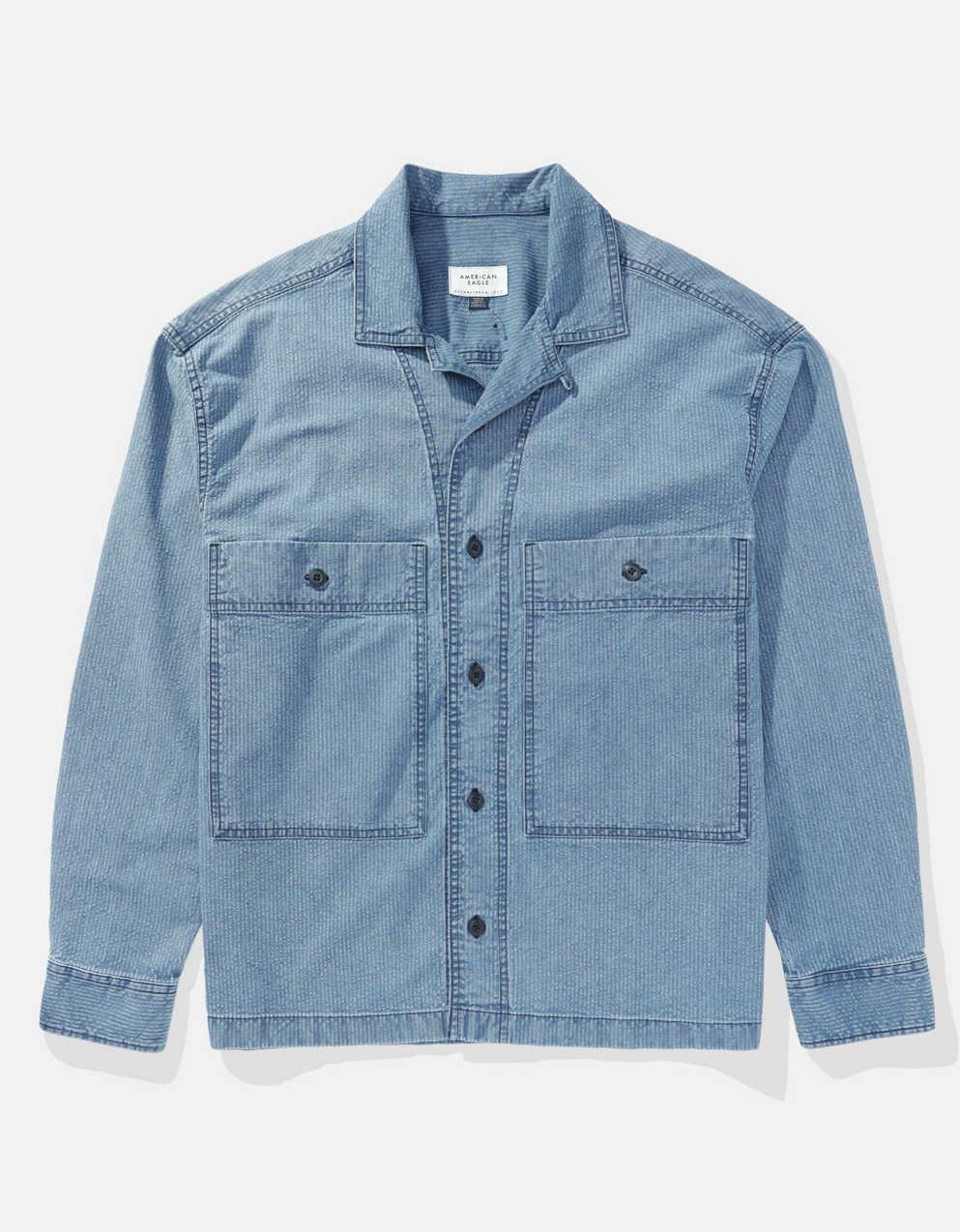 AMERICAN EAGLE 襟デニムジャケット American Eagle アメリカンイーグル AE メンズ ジージャン