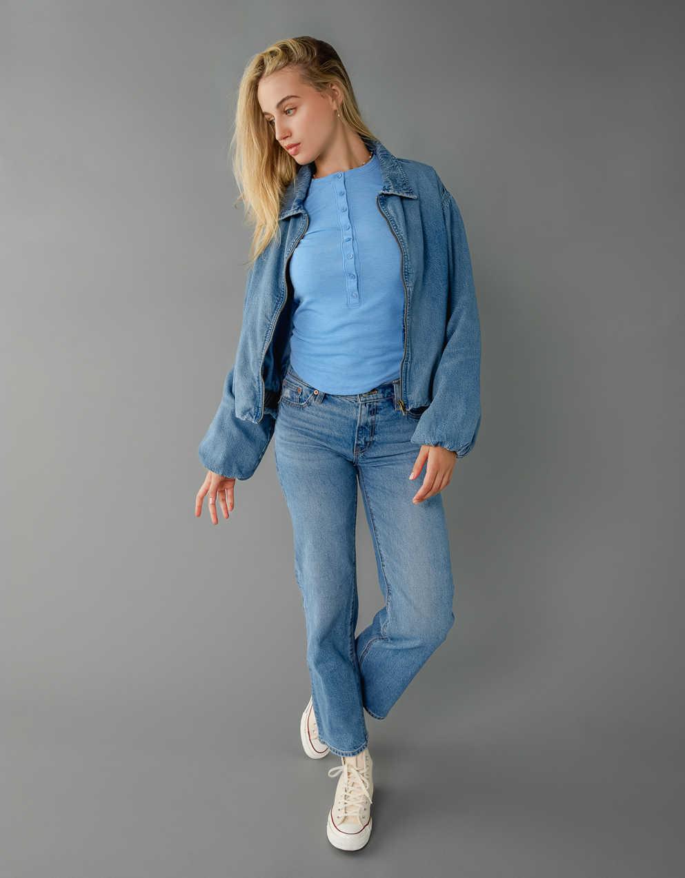 AE Denim Bubble Bomber Jacket | Men's & Women's Jeans, Clothes