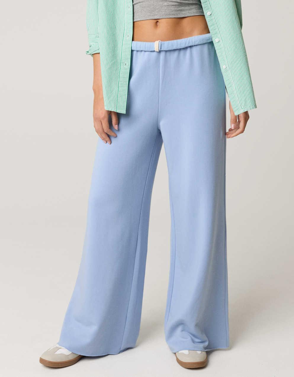 【XL】ADGC NYLON TRAINING PANTS ティファニーブルー OFFLINE By Aerie OTT Fleece Super Wide Leg Pant | Men's