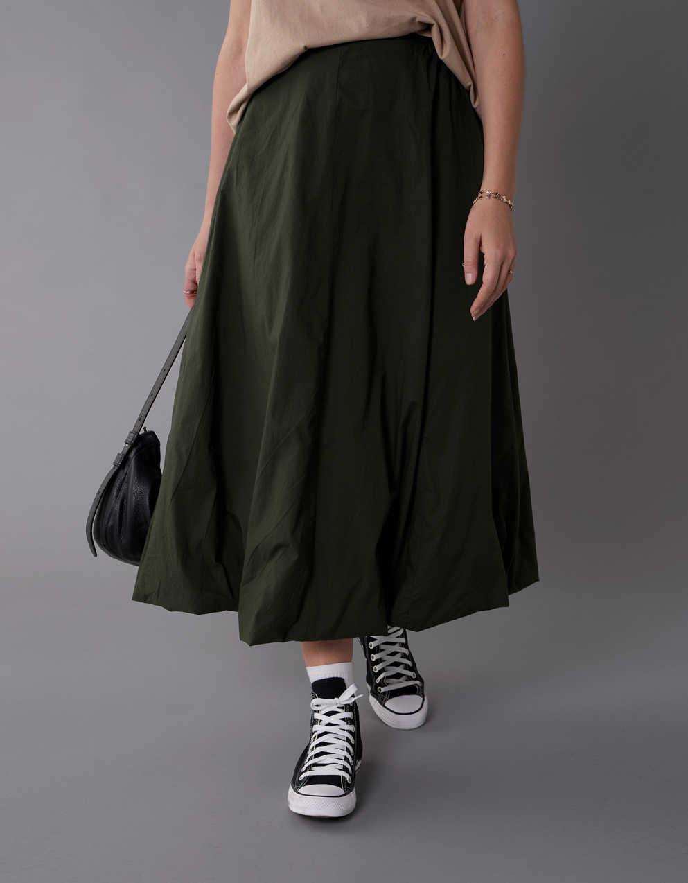 AE High-Waisted Maxi Bubble Skirt | Men's & Women's Jeans