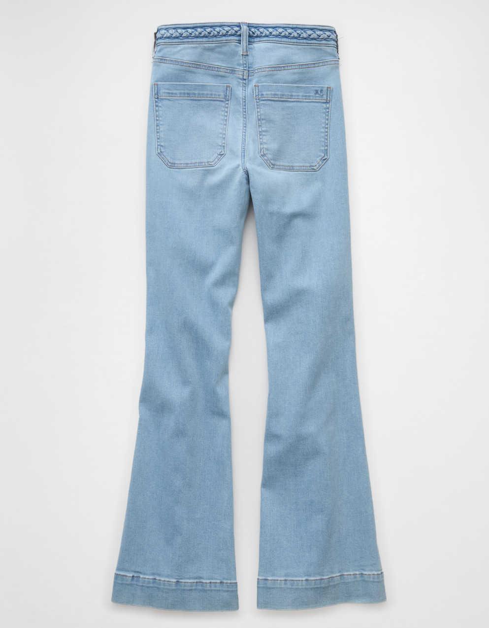 新品 YILON Semi flare denim S wash blue パンツ YILON Semi flare denim XS wash blue Semi flare denim