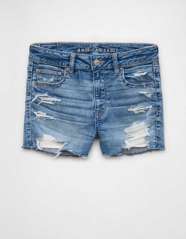 AE Next Level Ripped High-Waisted Denim Short Short Men's