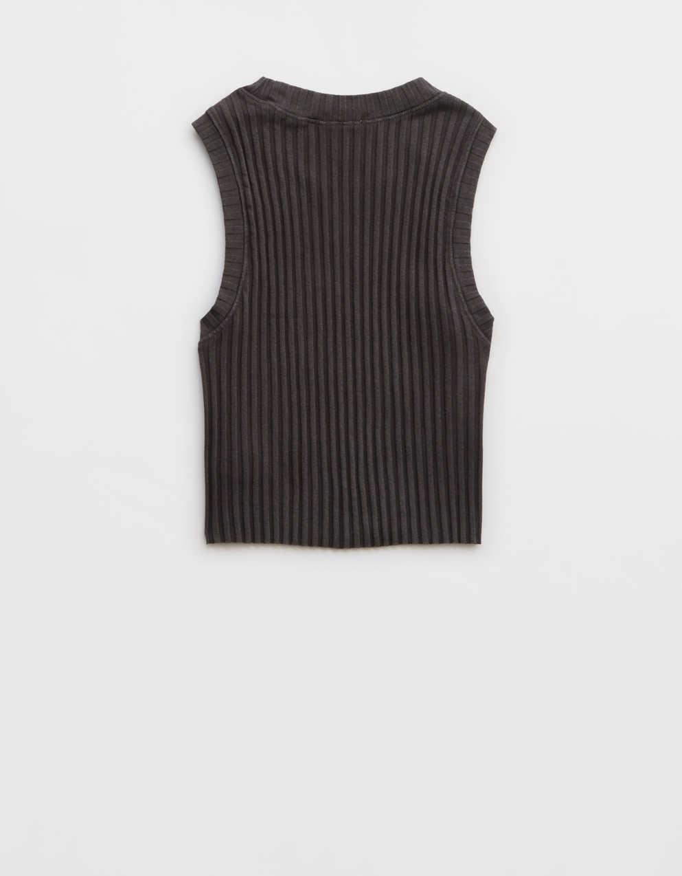 Aerie High Neck Ribbed Tank Top | Men's & Women's Jeans