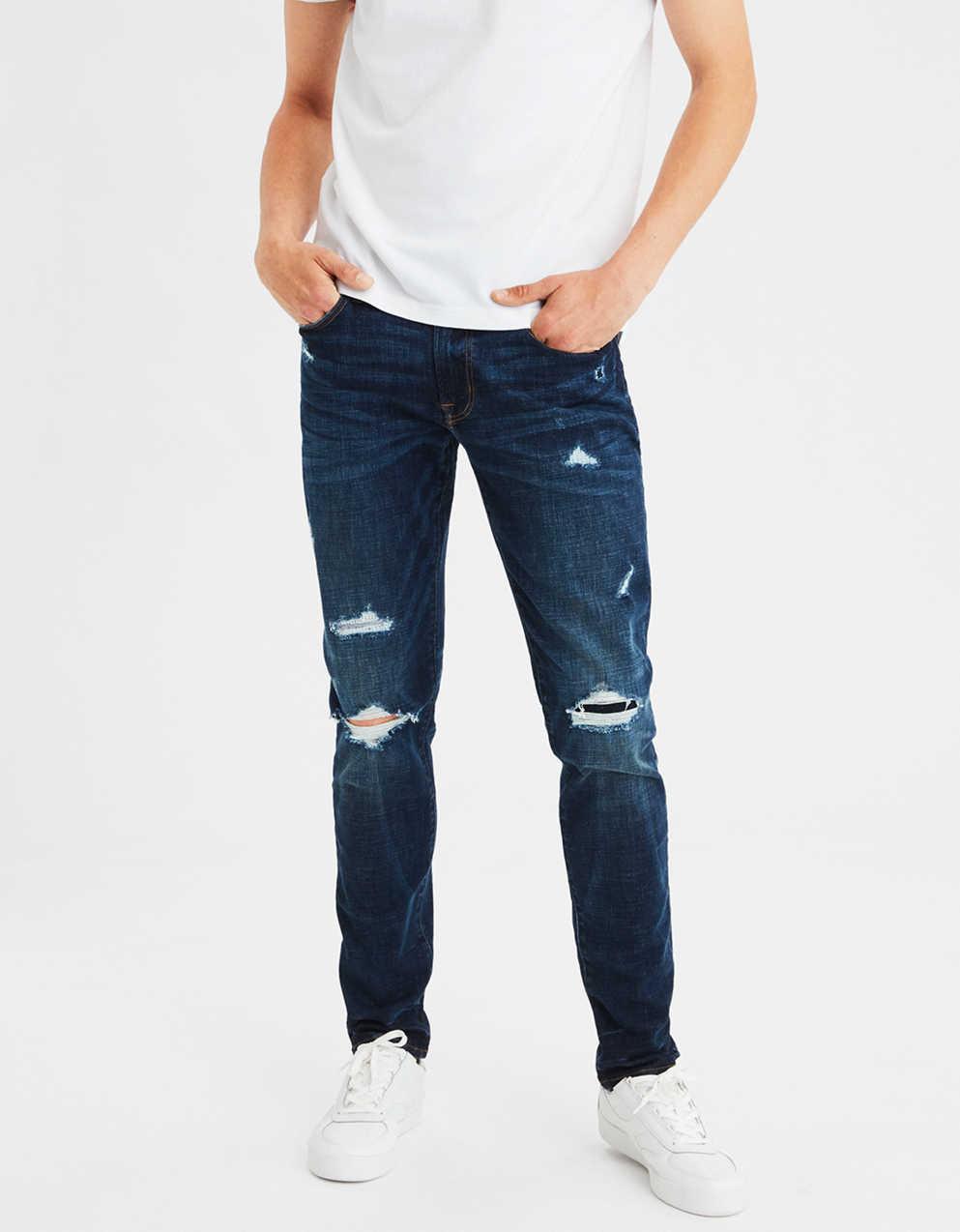 AE AirFlex+ Patched Slim Jean | Men's \u0026 Women's Jeans, Clothes \u0026  Accessories | American Eagle Korea