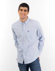 AMERICAN EAGLE OUTFITTERS スリムフィットシャツ Amazon.co.jp: 【アメリカンイーグル】 AMERICAN EAGLE コットン
