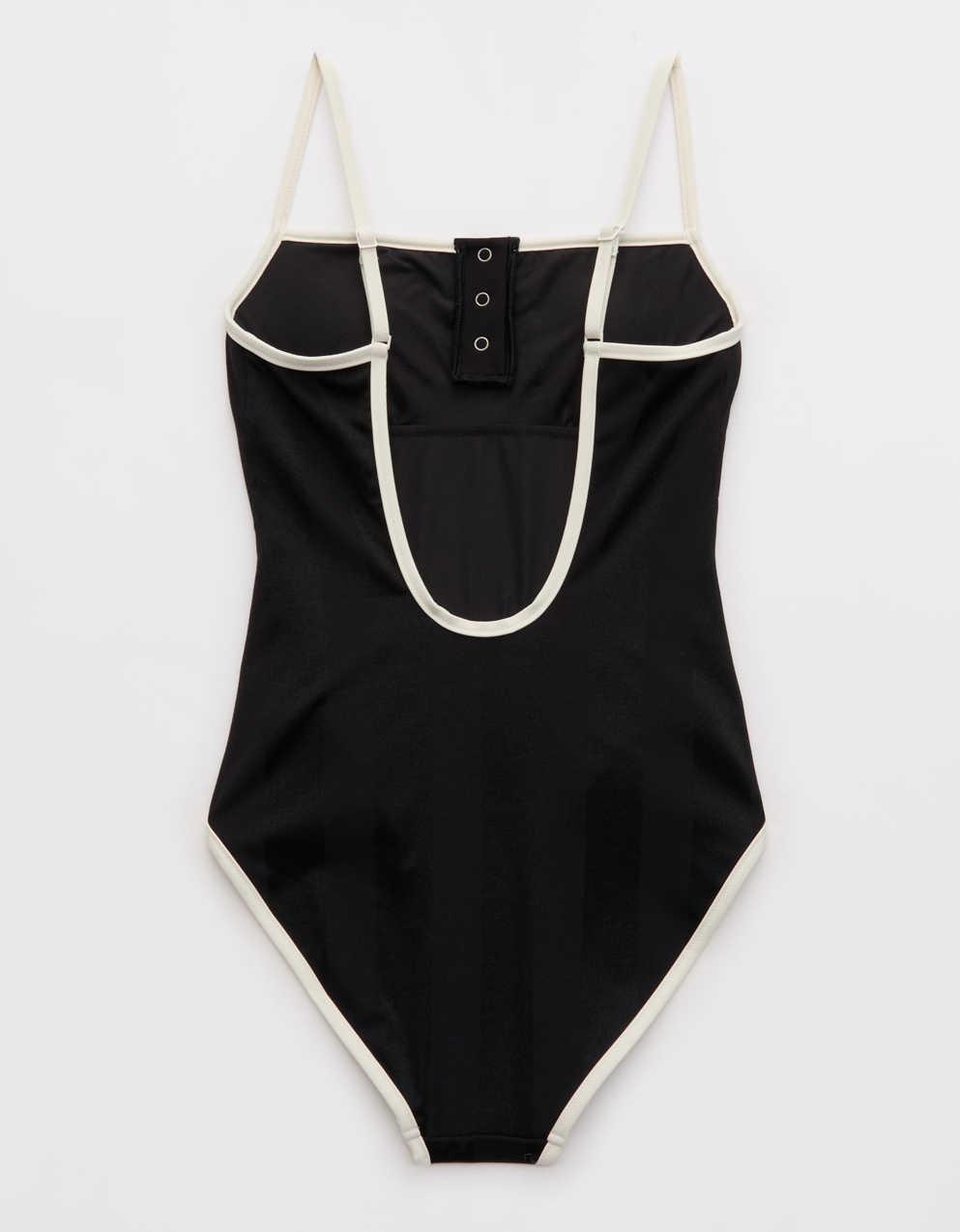 Cheap aerie henley one piece swimsuit Online