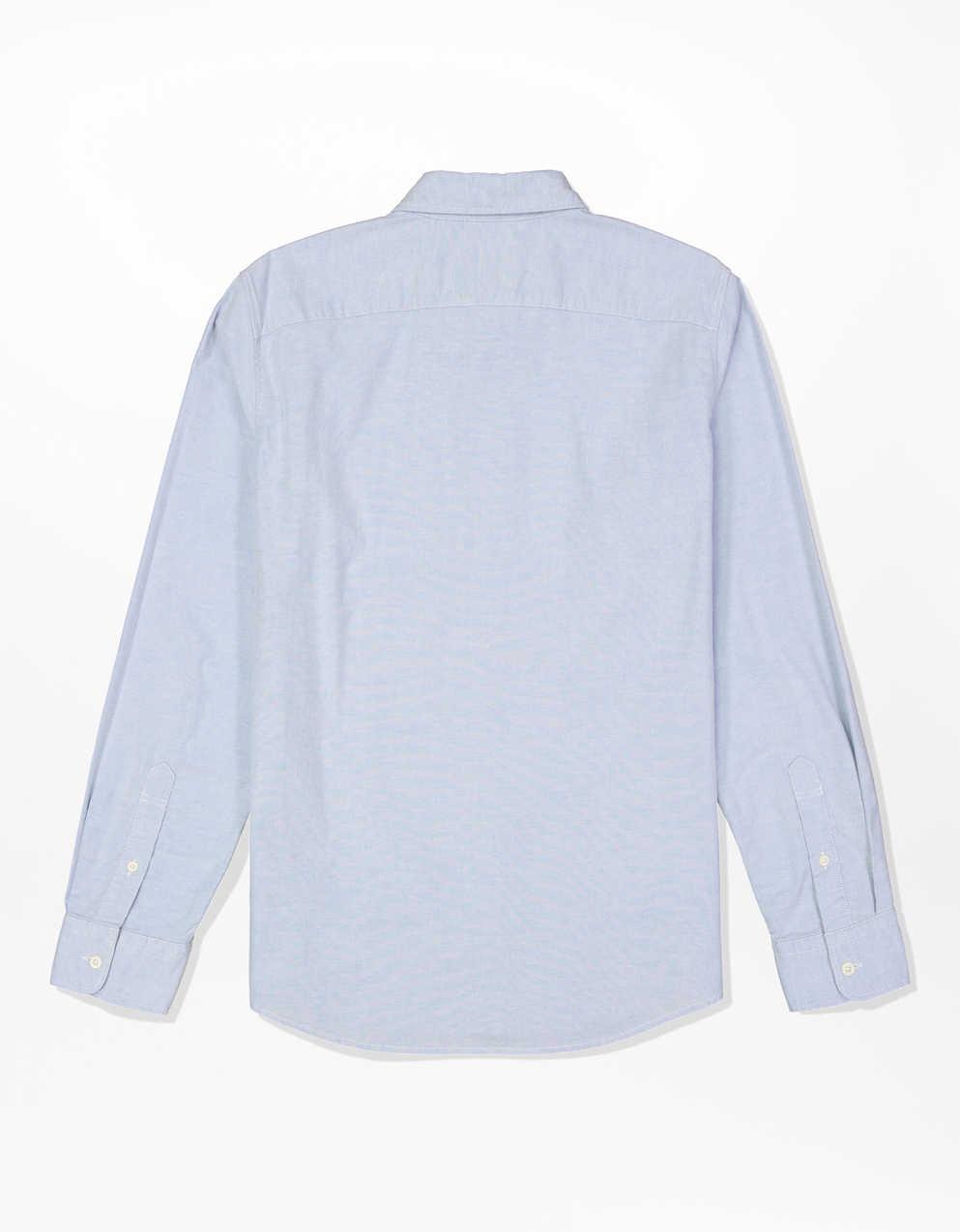 AMERICAN EAGLE OUTFITTERS スリムフィットシャツ AE スリム フィット Flex オックスフォード ボタンアップ シャツ
