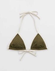 Aerie ワイドリブストリングトライアングルビキニトップ