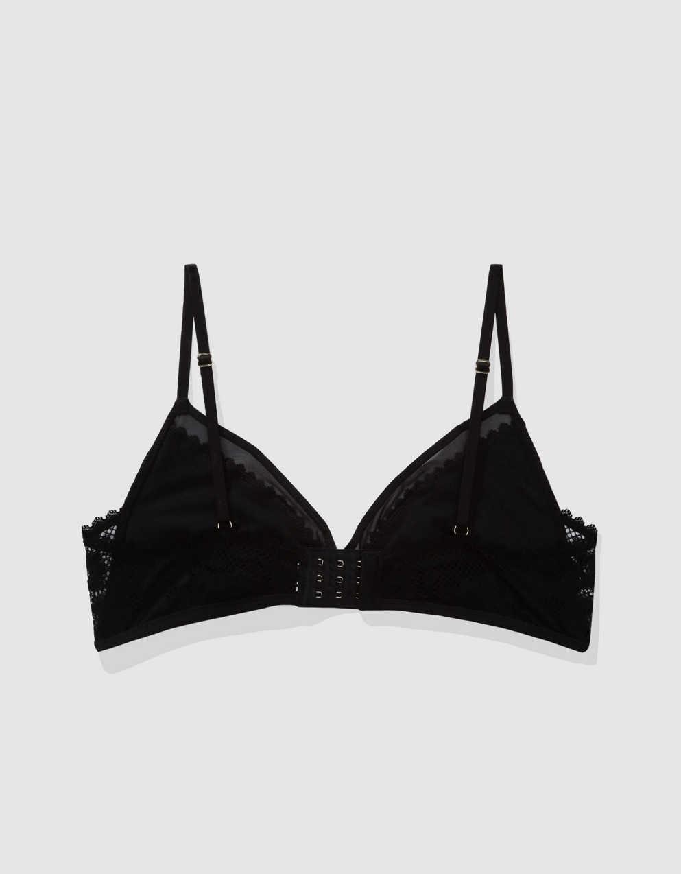 Show Off Sheer Joy Lace Triangle Bralette Men’s & Women’s Jeans, Clothing & Accessories