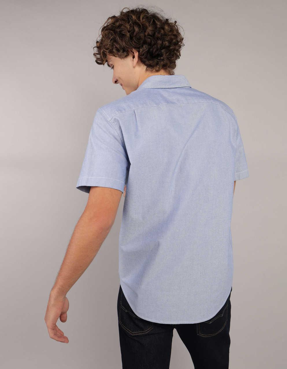 hugo boss dress shirts slim-fit Mens Modern Stretch Breathable Short Sleeve Dress Shirts Mens Slim Fit Casual Business Button Down Formal Shirt main image 1