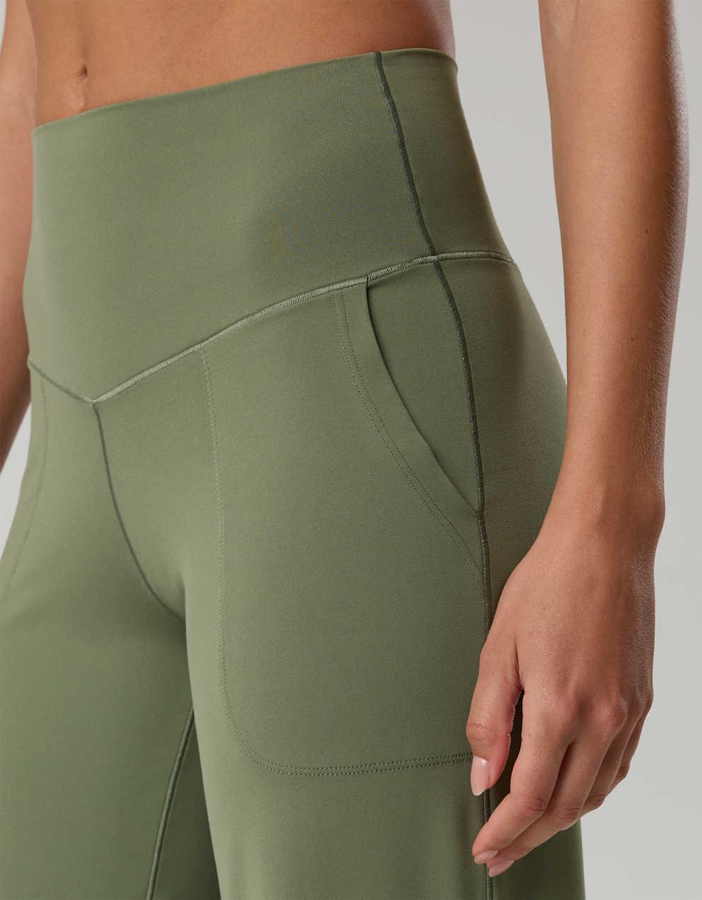 Herill オリーブ ワークパンツ ハイウエスト Herill オリーブ ワークパンツ ハイウエスト