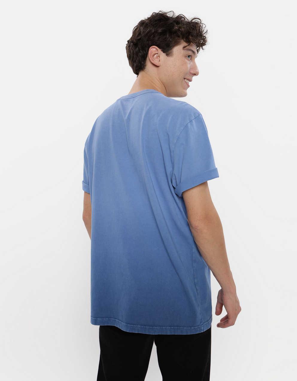 men light blue graphic tee