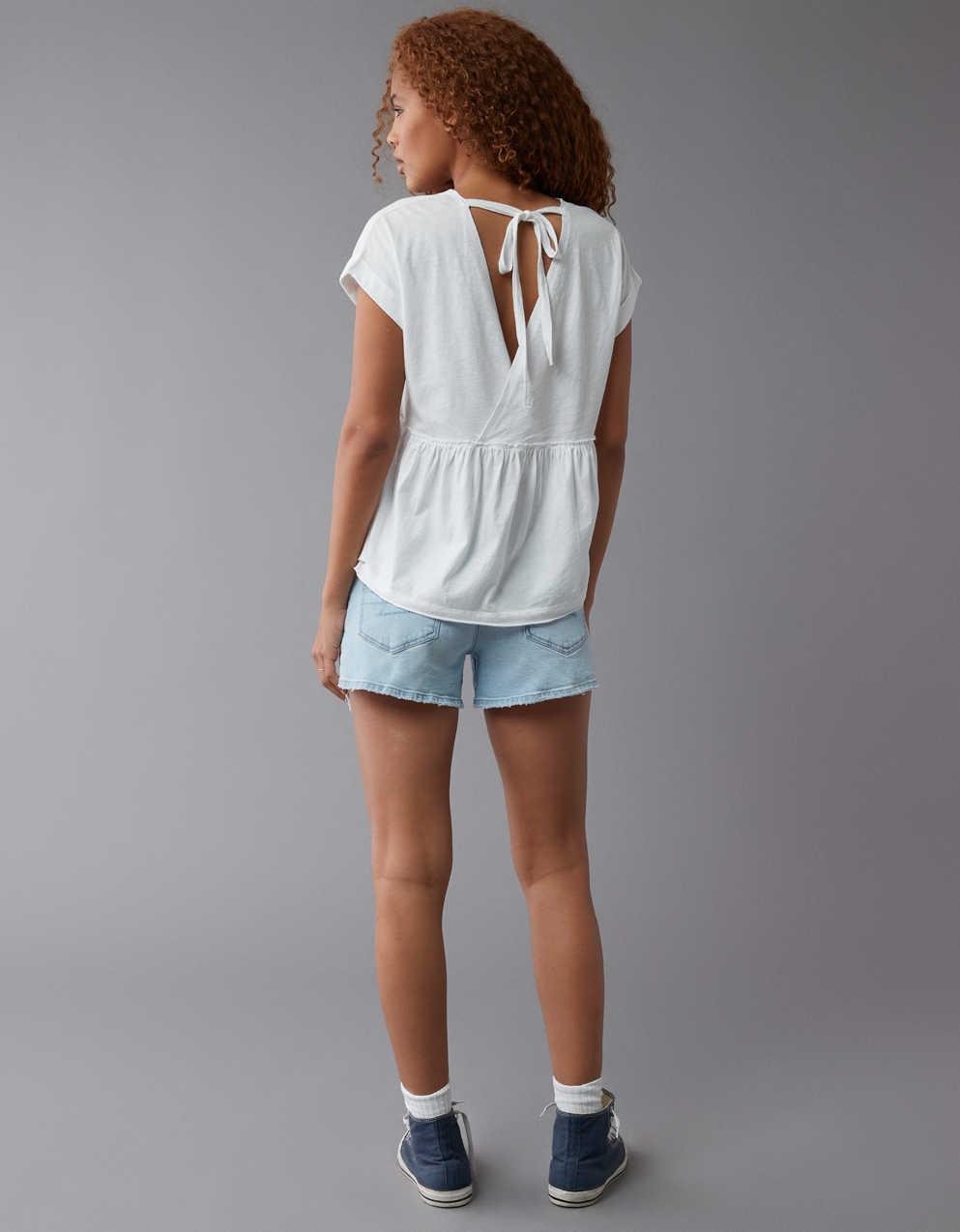 AE Oversized Tie Back T-Shirt | Men's & Women's Jeans