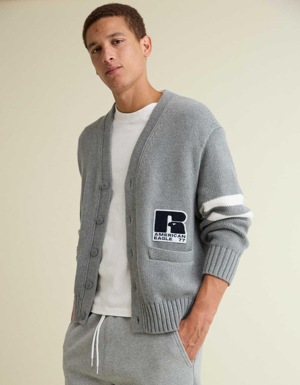 AE x Russell Athletic Varsity Cardigan Sweater | Men's & Women's
