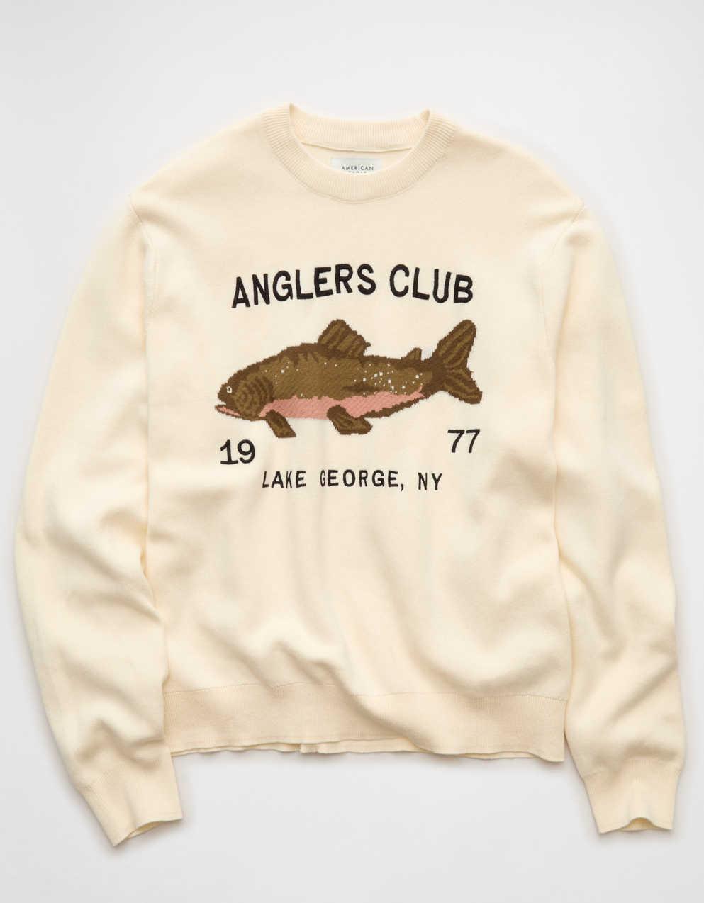 AE Trout Graphic Crew Neck Sweater | Men's & Women's Jeans