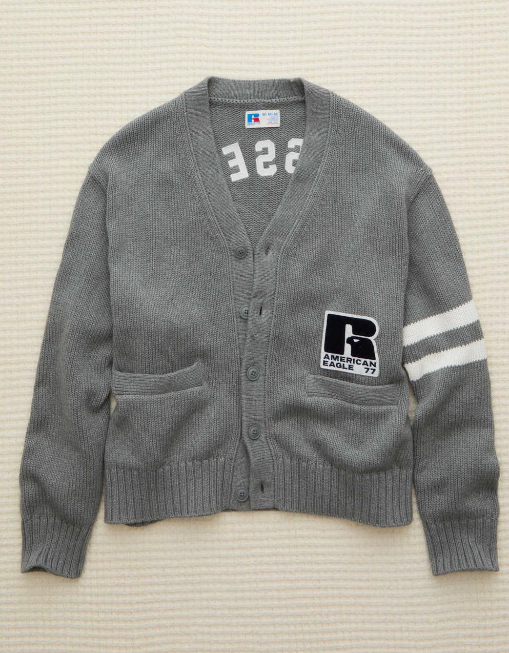 AE x Russell Athletic Varsity Cardigan Sweater | Men's & Women's