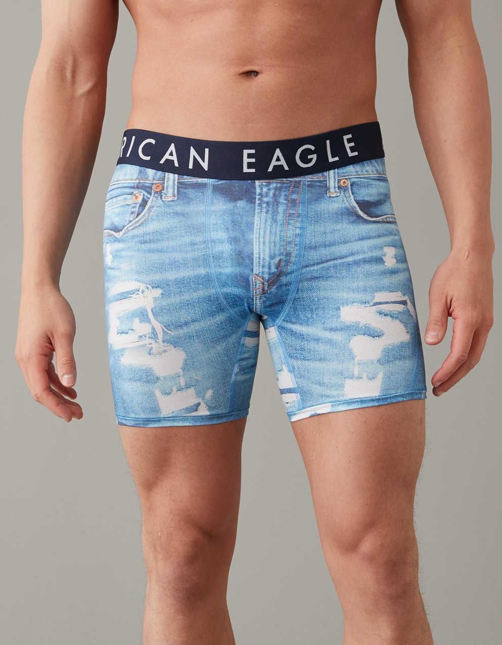 AEO デニムプリント 15cm Flex ボクサーパンツ | メンズ