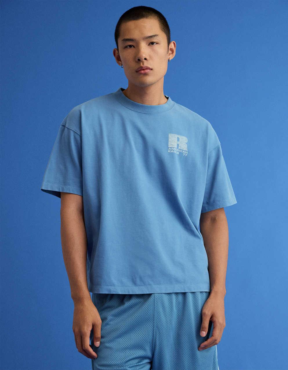 AE x Russell Athletic ヘビーウェイト・イーグル・グラフィックT