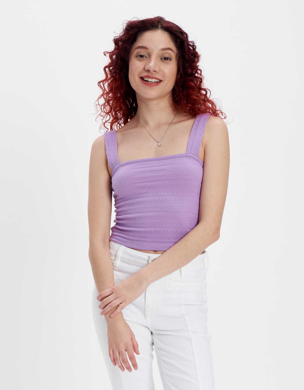 AE Smocked Square Neck Tank Top | Men's & Women's Jeans
