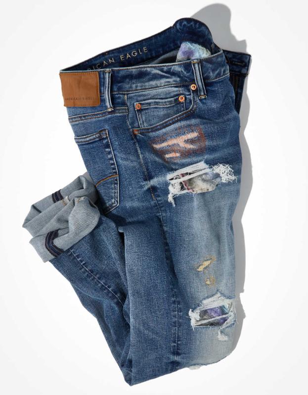 AE Pride AirFlex+ Ripped Skinny Jean Men's Women's Jeans