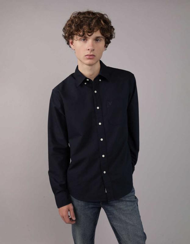 AMERICAN EAGLE OUTFITTERS スリムフィットシャツ Amazon.co.jp: 【アメリカンイーグル】 AMERICAN EAGLE コットン